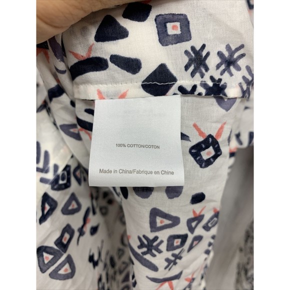 Womens Size 10 Tory Burch Printed Button Up Shirt EUC - Picture 4 of 5